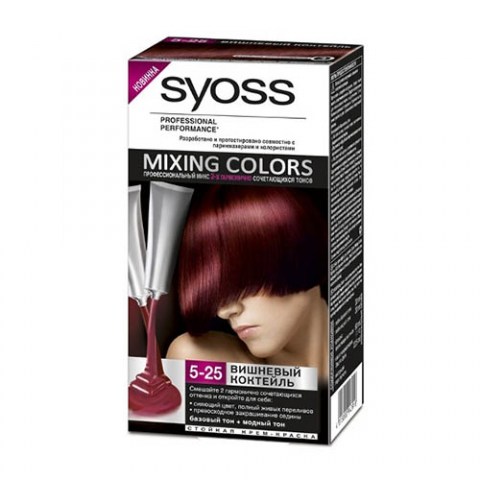SYOSS Mixing Colors Краска для волос 5-25 Вишневый коктейль 135мл